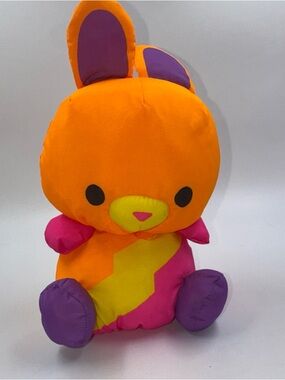 2024 Swisheez Bowie Bunny Stuffed Animal, Orange, 7"